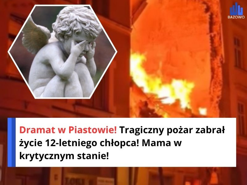 Dramat w Piastowie! Tragiczny pożar zabrał życie 12-letniego chłopca! Mama w krytycznym stanie!